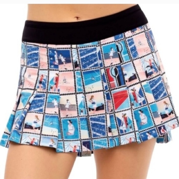 Lucky in Love Tennis Pickleball Golf Poster Girl Skort Size L Brand New - Picture 2 of 8